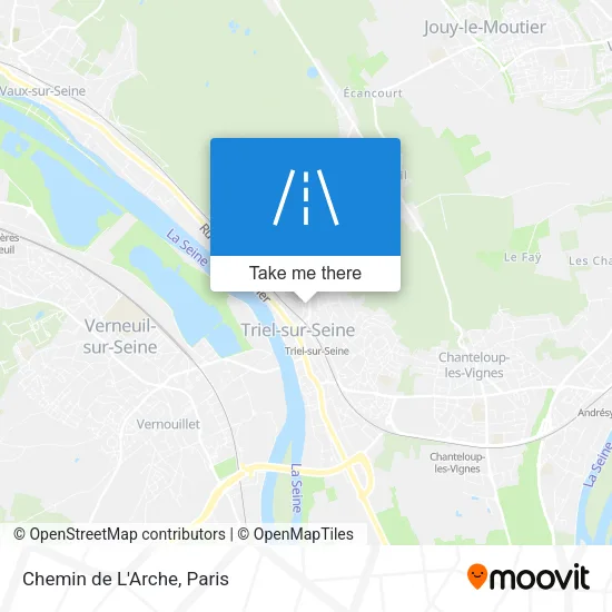Chemin de L'Arche map