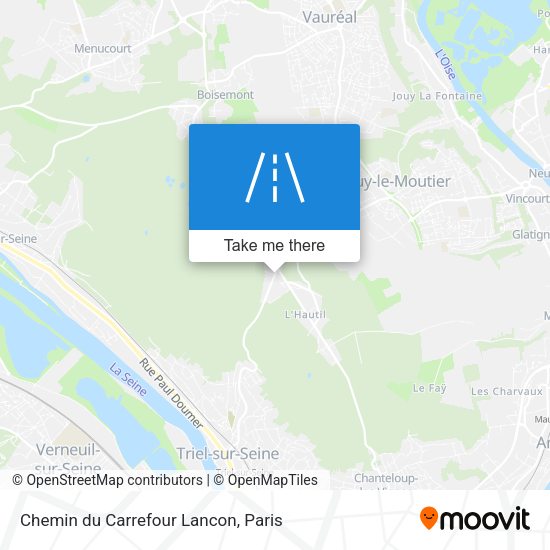 Chemin du Carrefour Lancon map