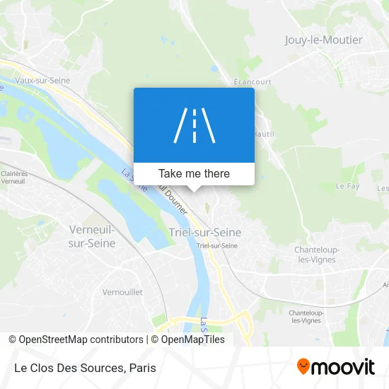 Le Clos Des Sources map