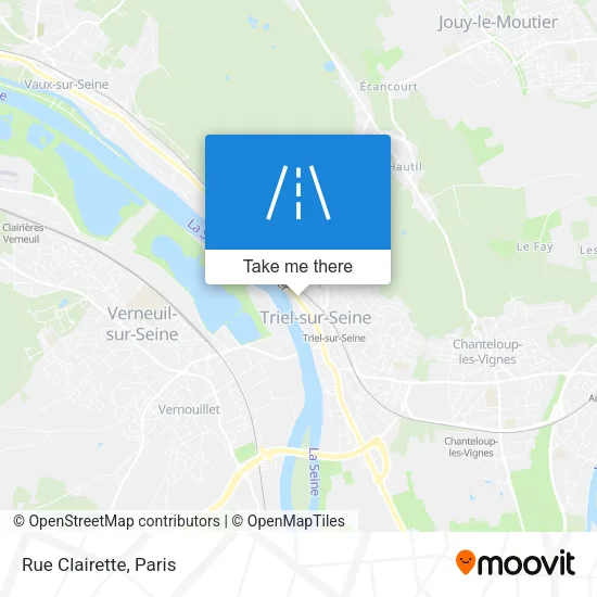 Rue Clairette map
