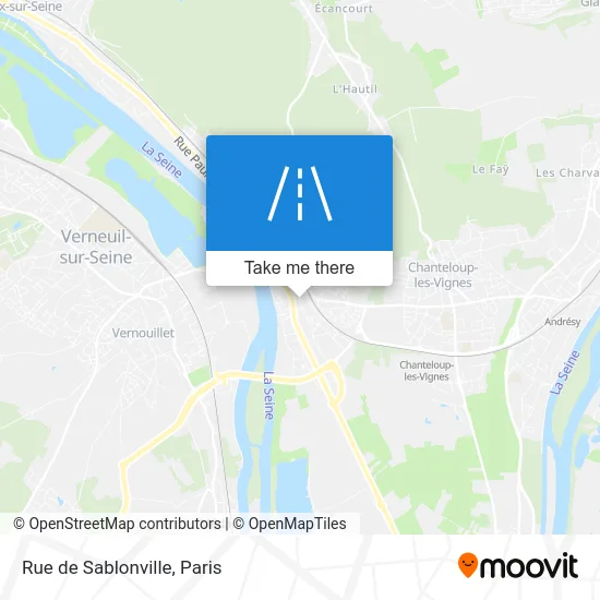 Rue de Sablonville map