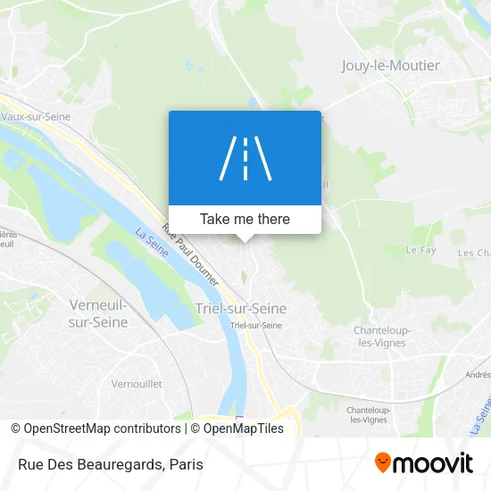 Rue Des Beauregards map