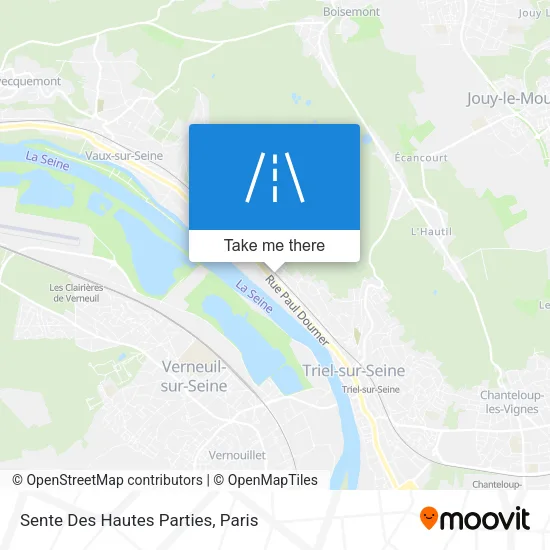 Sente Des Hautes Parties map
