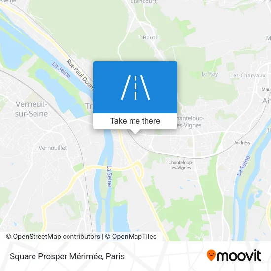 Square Prosper Mérimée map