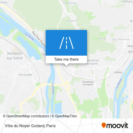 Villa du Noyer Godard map