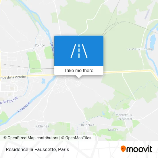 Résidence la Faussette map