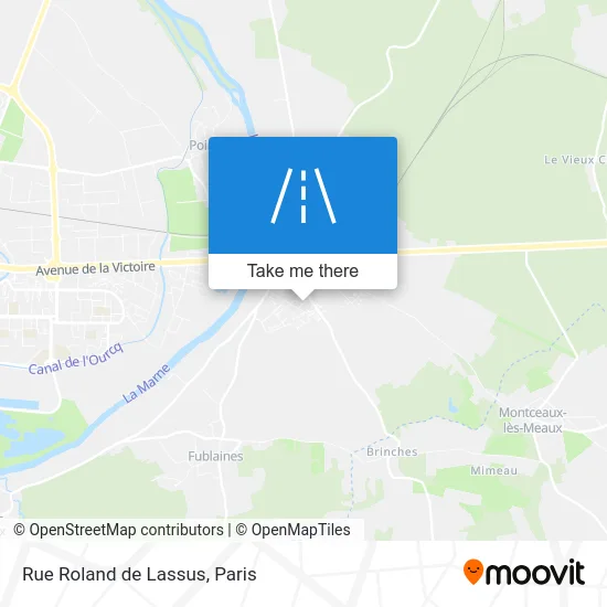 Rue Roland de Lassus map