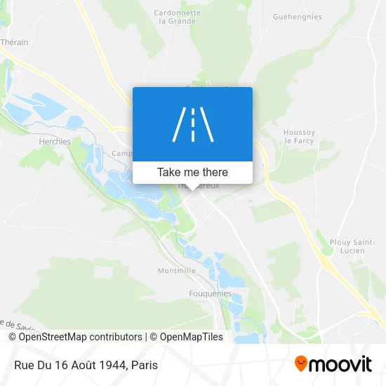 Mapa Rue Du 16 Août 1944
