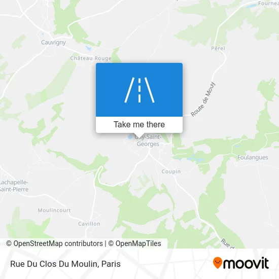 Rue Du Clos Du Moulin map