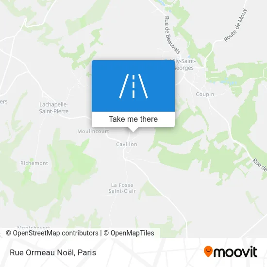 Rue Ormeau Noël map