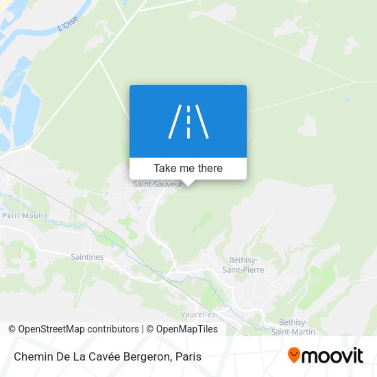Chemin De La Cavée Bergeron map