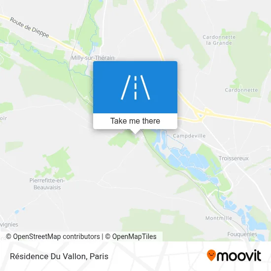 Résidence Du Vallon map