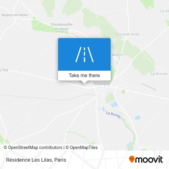 Résidence Les Lilas map