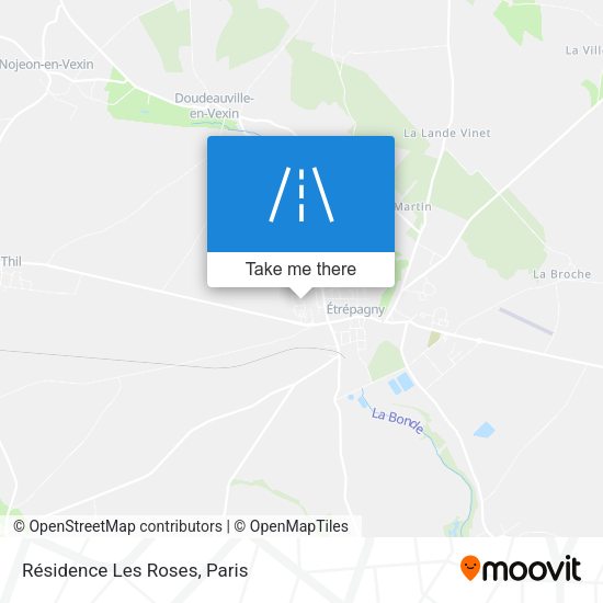 Résidence Les Roses map