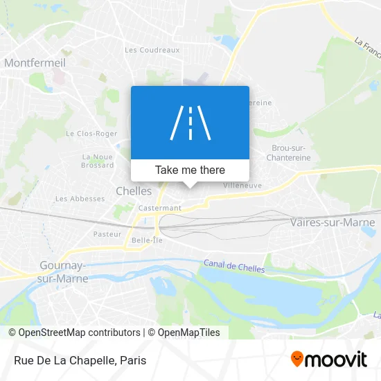 Mapa Rue De La Chapelle