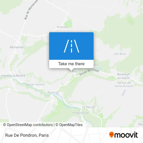 Rue De Pondron map