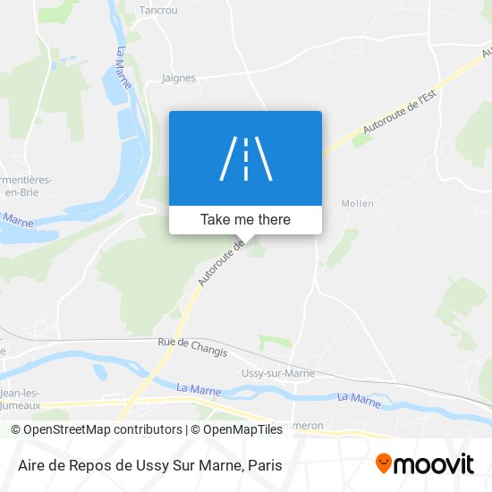 Aire De Repos De Ussy Sur Marne map