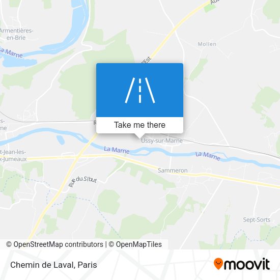 Chemin de Laval map