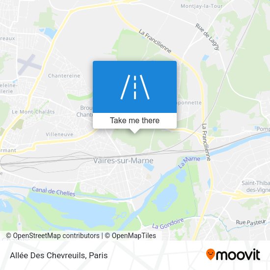 Allée Des Chevreuils map