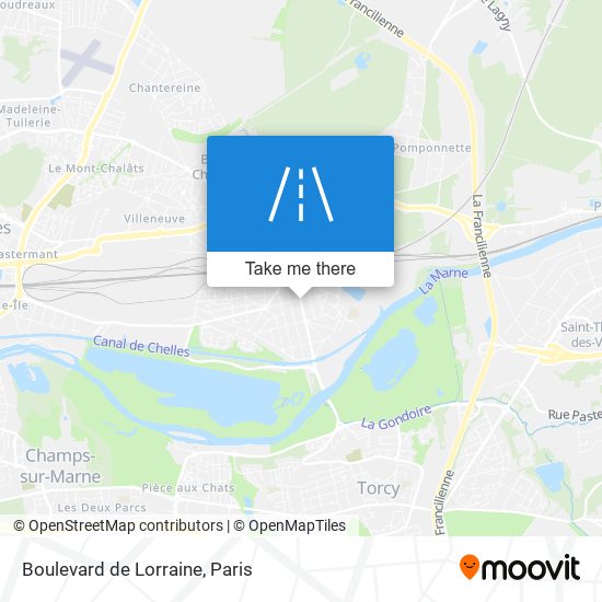 Mapa Boulevard de Lorraine