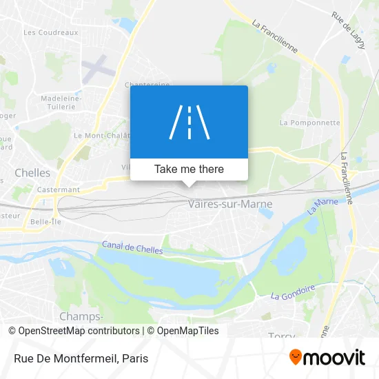 Rue De Montfermeil map