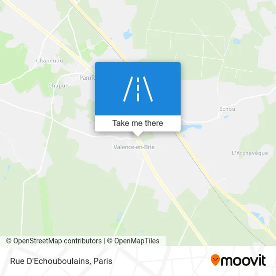 Rue D'Echouboulains map