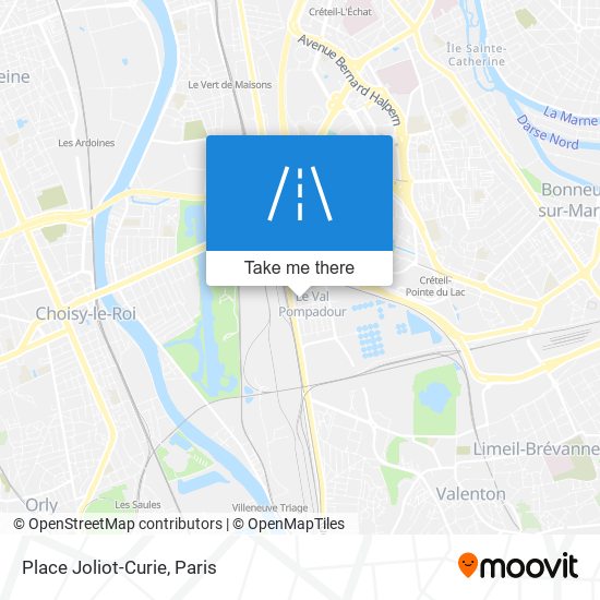 Place Joliot-Curie map