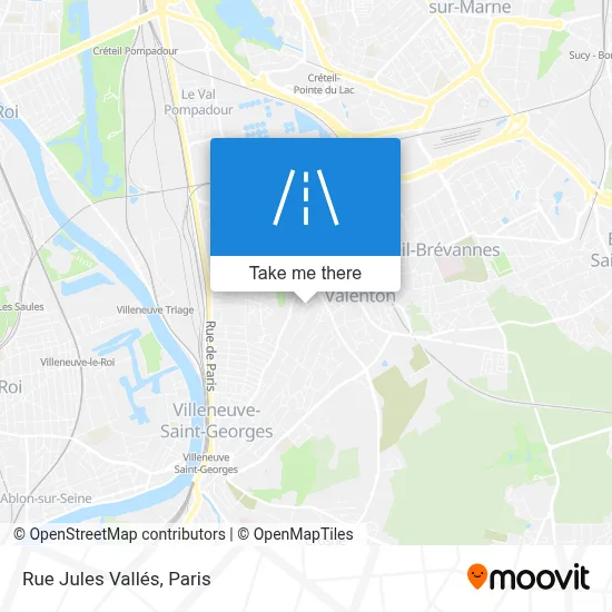 Rue Jules Vallés map
