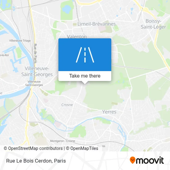 Rue Le Bois Cerdon map