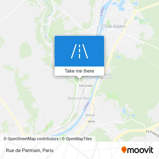 Rue de Parmain map