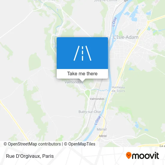 Rue D'Orgivaux map