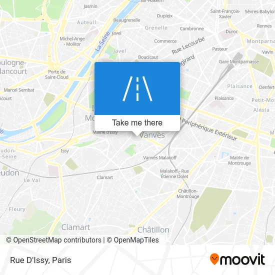 Rue D'Issy map
