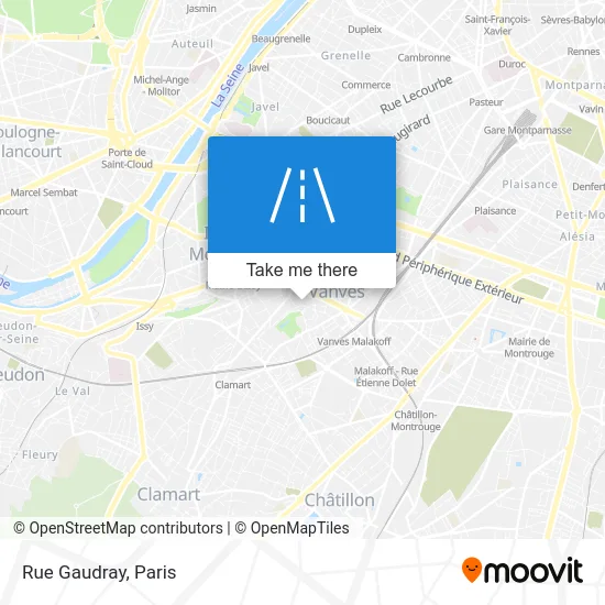 Rue Gaudray map