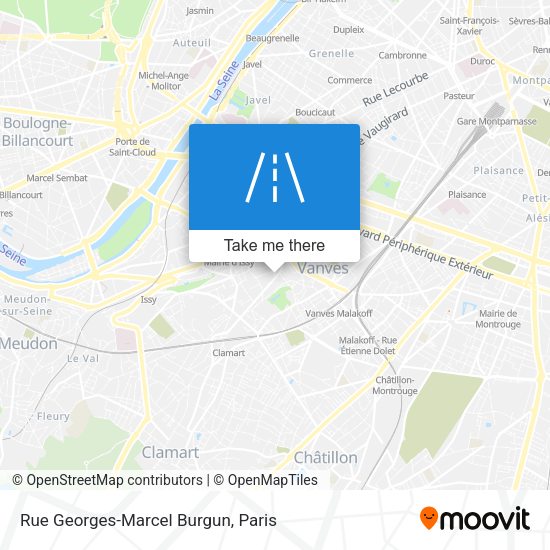 Rue Georges-Marcel Burgun map