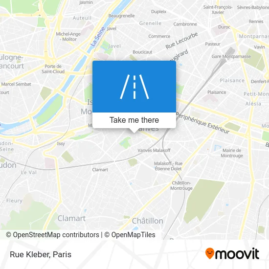 Rue Kleber map