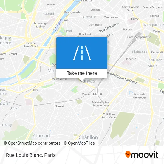 Rue Louis Blanc map