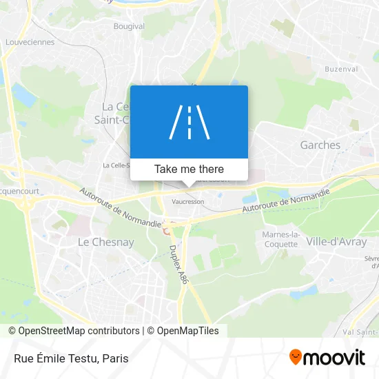 Rue Émile Testu map