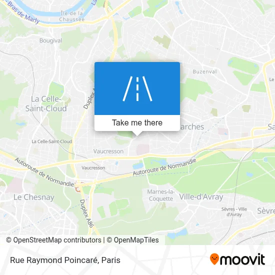 Rue Raymond Poincaré map