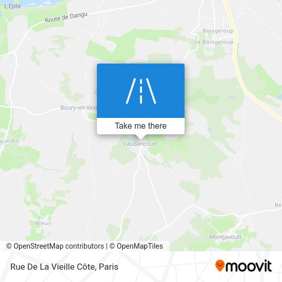 Rue De La Vieille Côte map
