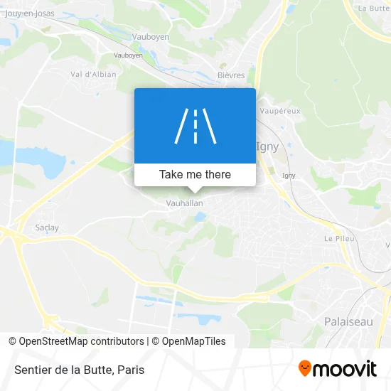 Sentier de la Butte map