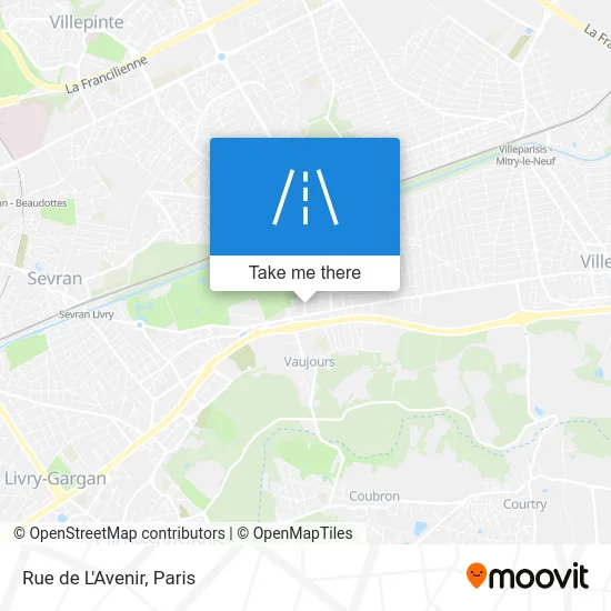 Rue de L'Avenir map
