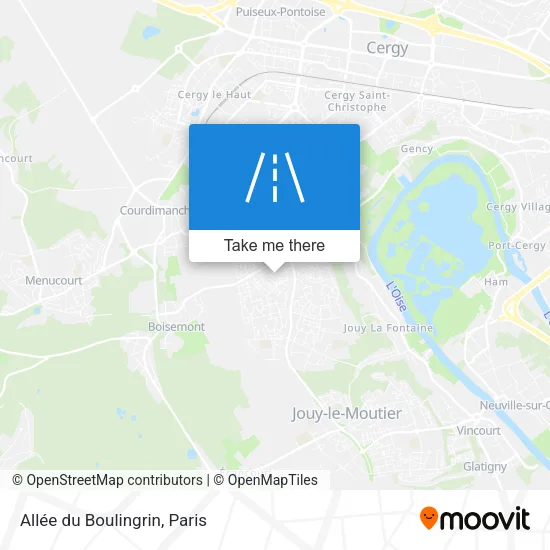 Allée du Boulingrin map
