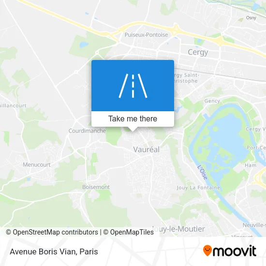 Avenue Boris Vian map