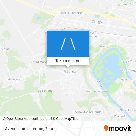 Mapa Avenue Louis Lecoin