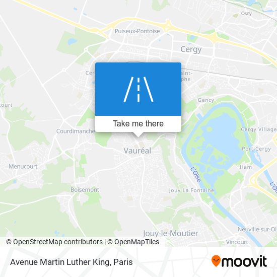 Mapa Avenue Martin Luther King