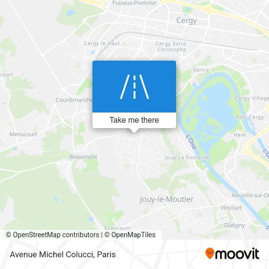 Avenue Michel Colucci map