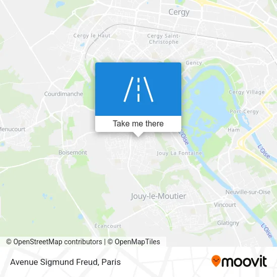 Avenue Sigmund Freud map
