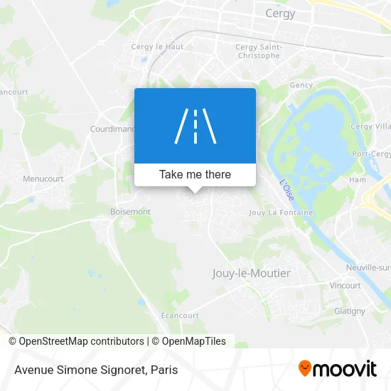 Avenue Simone Signoret map
