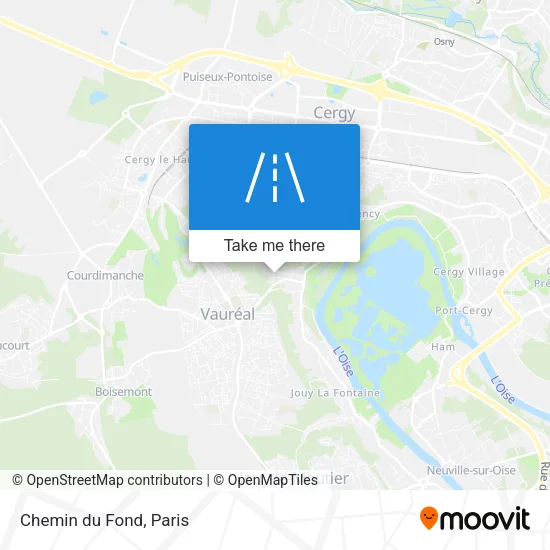 Chemin du Fond map