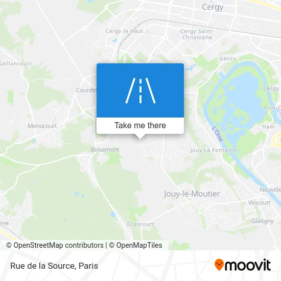 Mapa Rue de la Source